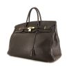 Hermes Birkin 40 cm handbag in brown leather taurillon clémence - 00pp thumbnail