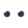 Boucheron Tentation Macaron earrings in white gold and amethysts - 00pp thumbnail