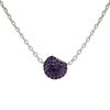 Boucheron Tentation Macaron necklace in white gold and amethysts - 00pp thumbnail