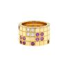 Cartier Lanière large model ring in yellow gold,  sapphires and diamonds - 00pp thumbnail