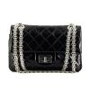 Chanel Mini 2.55 shoulder bag in black patent quilted leather - 360 thumbnail