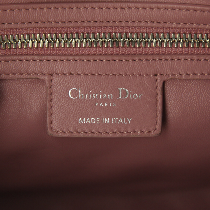 Dior pouch in powder pink leather - Detail D3