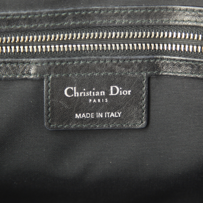 Bolso de mano Dior Dior Granville modelo grande en cuero negro - Detail D4