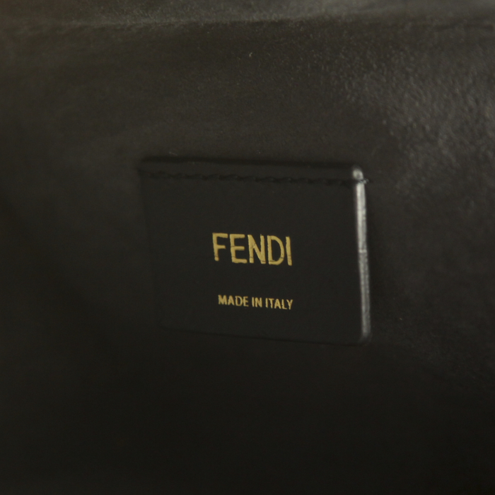Fendi 2 Jours handbag in black leather - Detail D3
