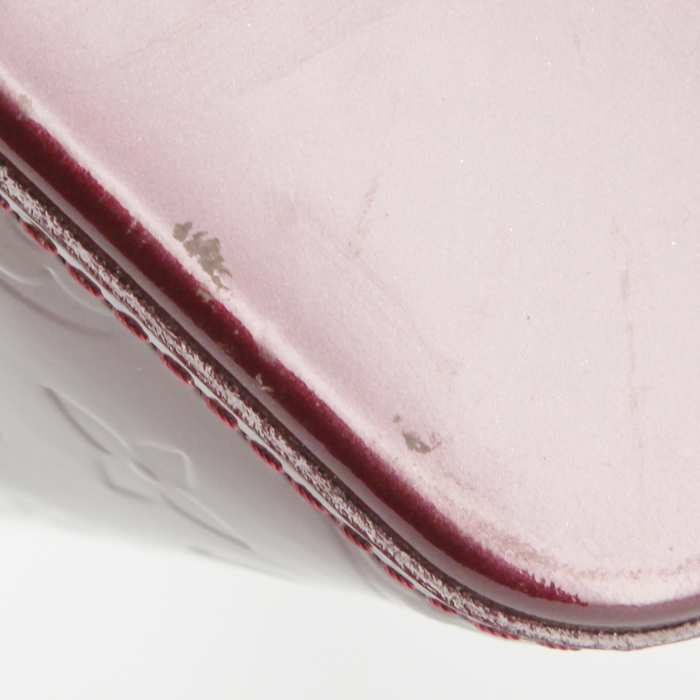 Louis Vuitton shopping bag in purple monogram patent leather - Detail D4