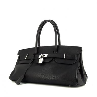 Hermes Birkin Shoulder handbag in black togo leather