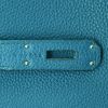 Sac à main Hermes Birkin 35 cm en cuir togo bleu - Detail D4 thumbnail