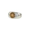 Hermes Clou de selle ring in silver and yellow gold - 00pp thumbnail