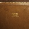 Hermes Bolide large model handbag in gold Barenia leather and beige canvas - Detail D4 thumbnail