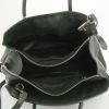 Prada Sac Cabas shopping bag in green leather - Detail D3 thumbnail