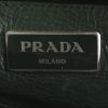 Prada Sac Cabas shopping bag in green leather - Detail D4 thumbnail