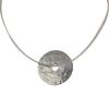 Dinh Van Pi Chinois large model pendant in silver and white gold - 00pp thumbnail