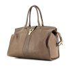 Yves Saint Laurent Chyc large model handbag in etoupe leather - 00pp thumbnail