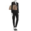 Yves Saint Laurent Chyc large model handbag in etoupe leather - Detail D1 thumbnail
