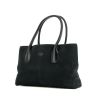 Tod's D-Bag handbag in black suede and black leather - 00pp thumbnail
