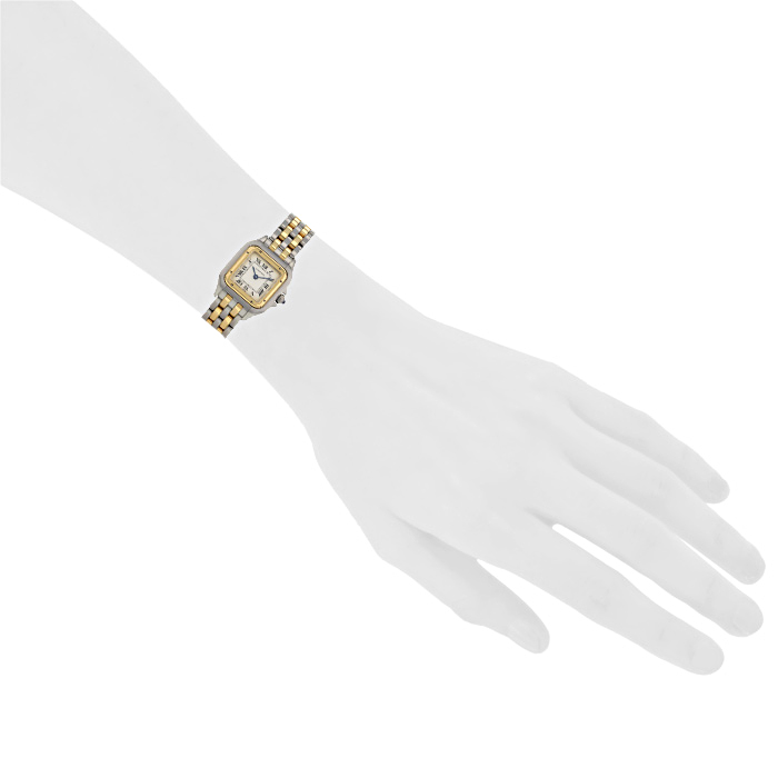 Reloj Cartier Panthère de oro y acero Circa  1990 - Detail D1