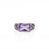 Mauboussin Désirez Amour ring in white gold,  Rose de France amethyst and diamonds - 360 thumbnail