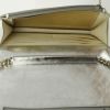 Bolso de mano Chanel Mademoiselle en cuero acolchado plateado y junco dorado - Detail D2 thumbnail