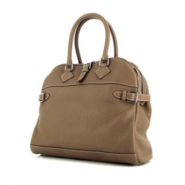 Sac à main Hermes en cuir togo étoupe