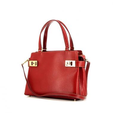Sac à main Salvatore Ferragamo en cuir rouge