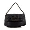 Fendi Big Mama handbag in black grained leather - 360 thumbnail