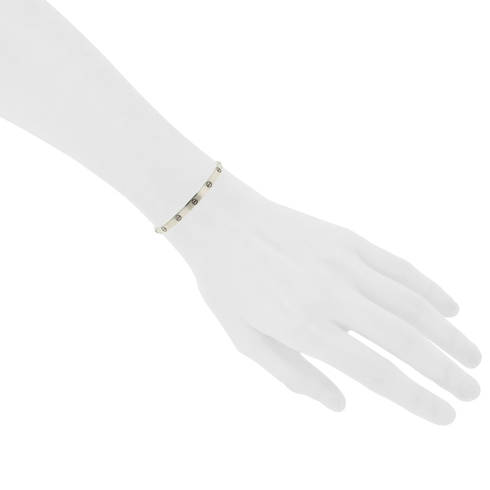 Cartier Love bracelet in white gold, size 21 - Detail D1