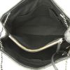 Chanel Grand Shopping shopping bag in black quilted grained leather - Detail D3 thumbnail