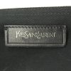 Yves Saint Laurent Muse Two large model handbag in black leather and black canvas - Detail D4 thumbnail