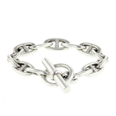 Bracelet Hermes Chaine d'Ancre moyen modèle en argent