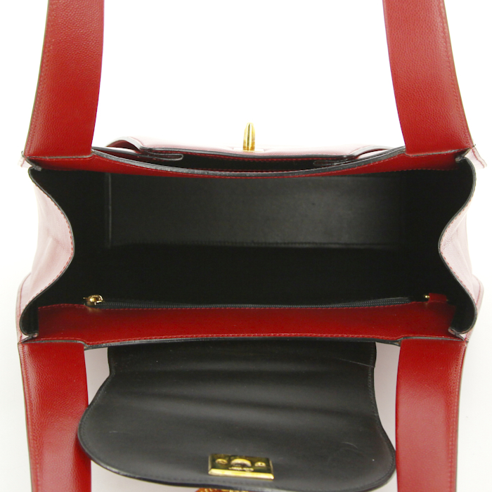 Borsa a spalla Cartier Panthère in pelle rossa - Detail D2