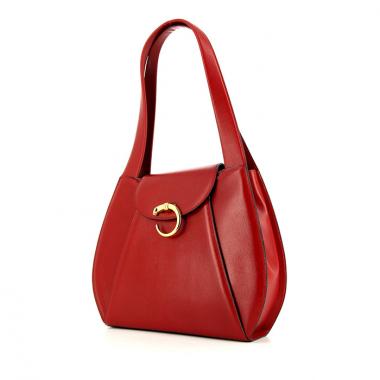 Borsa a spalla Cartier Panthère in pelle rossa