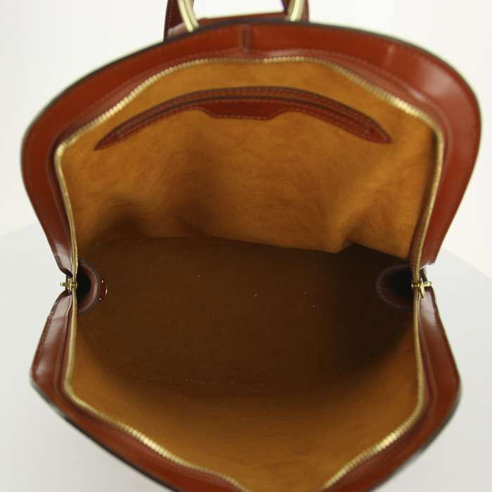 Zaino Louis Vuitton Gobelins - Backpack in pelle Epi marrone - Detail D2