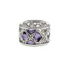 Chopard Imperiale large model sleeve ring in white gold,  diamonds and amethysts - 00pp thumbnail