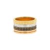 Boucheron Quatre large model ring in pink gold,  white gold and yellow gold - 00pp thumbnail