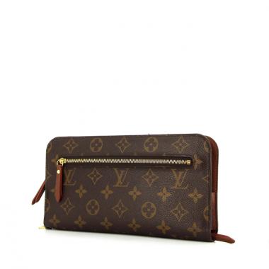 Billetera Louis Vuitton Zippy en lona Monogram y cuero marrón