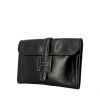 Hermes Jige pouch in black box leather - 00pp thumbnail