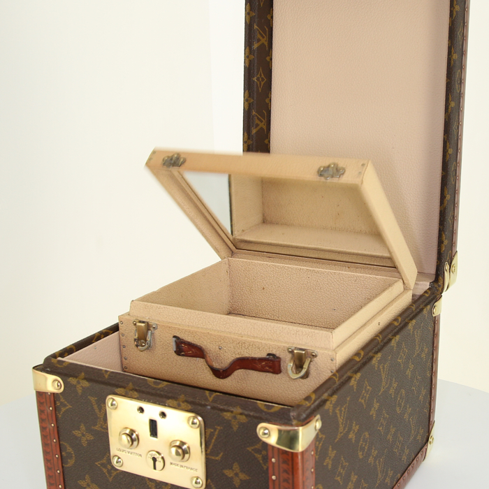 Beauty Louis Vuitton Vanity in tela monogram e pelle naturale - Detail D2