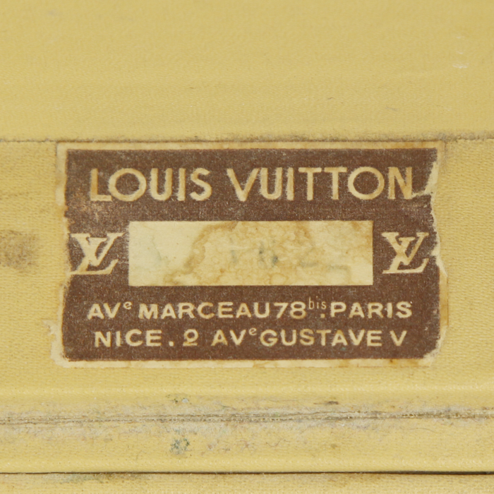 Vanity Louis Vuitton Vanity en toile monogram et cuir naturel - Detail D3
