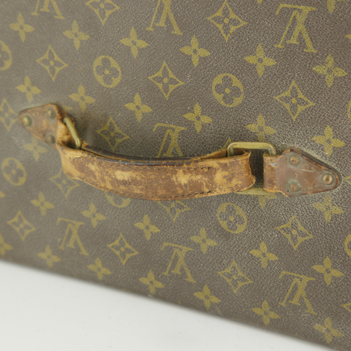 Louis Vuitton Vanity vanity case in monogram canvas and natural leather - Detail D5