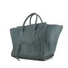 Celine Luggage handbag in grey blue leather - 00pp thumbnail