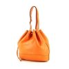 Hermes Market shopping bag in orange leather - 00pp thumbnail