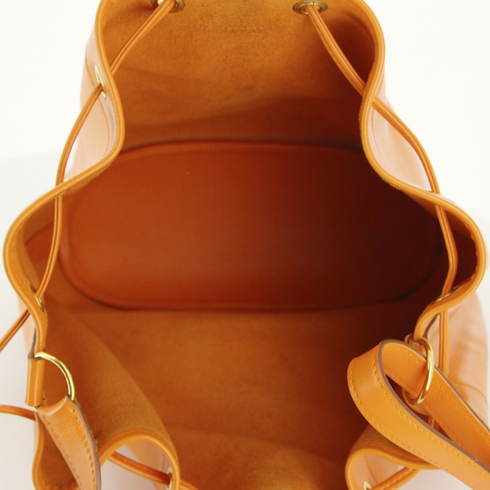 Sac cabas Hermes Market en cuir orange - Detail D3