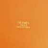 Hermes Market shopping bag in orange leather - Detail D4 thumbnail