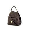Shopping bag Louis Vuitton Metis in pelle monogram con stampa marrone scuro - 00pp thumbnail