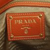 Prada Sac Cabas shopping bag in orange grained leather - Detail D4 thumbnail