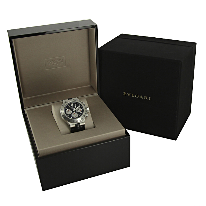 Montre Bulgari Diagono Chrono en acier Vers  2000 - Detail D2