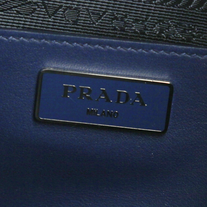 Borsa Prada City sport in pelle blu reale - Detail D3