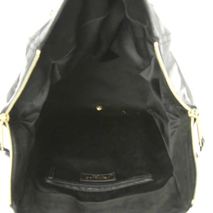 Saint Laurent Downtown large model handbag in black patent leather - Detail D2
