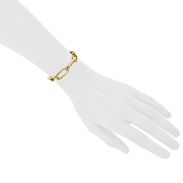 Bracelet Dinh Van Maillons en or jaune - Detail D1