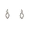 Cartier Diadea Poissarde earrings in white gold and diamonds - 00pp thumbnail